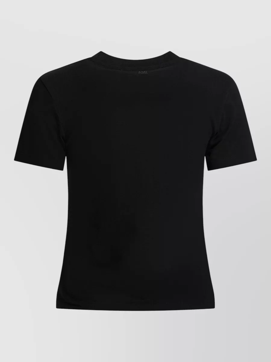 Ami Paris Plain Crew Neck Short Sleeve Top