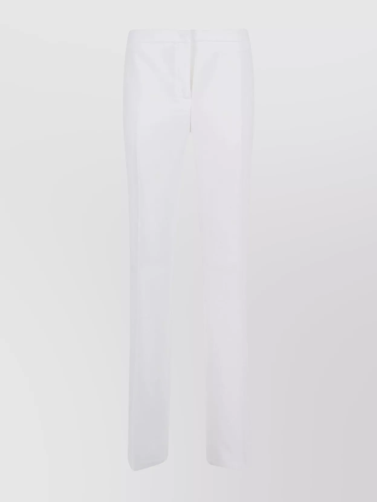 Shop Pinko Stretch Crepe Waistband Trousers In Blue