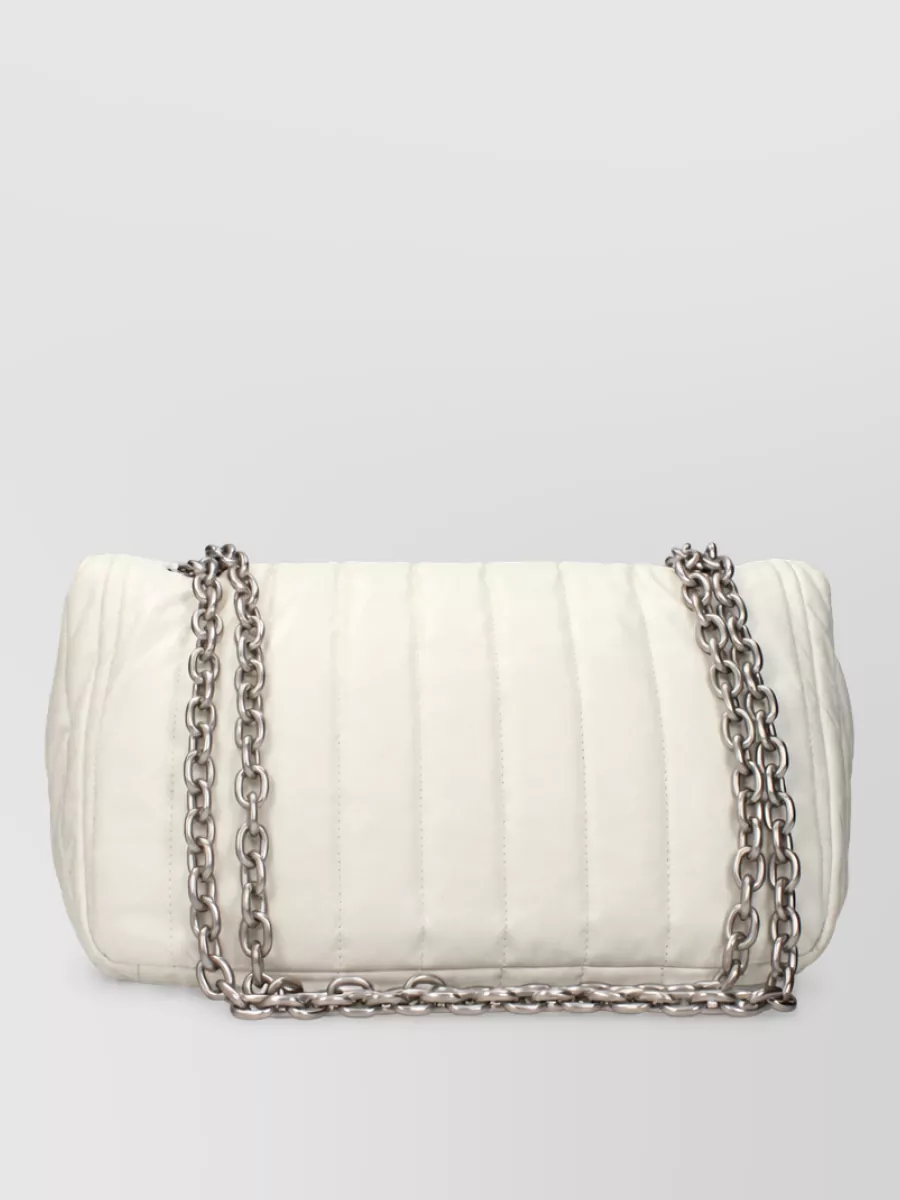 Balenciaga Monaco Leather Clutch Bag