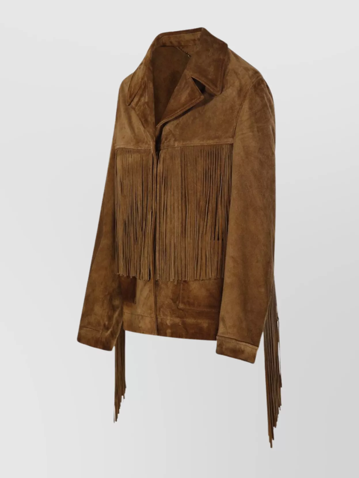 Golden Goose Suede fringe jacket with pockets | The Fashion