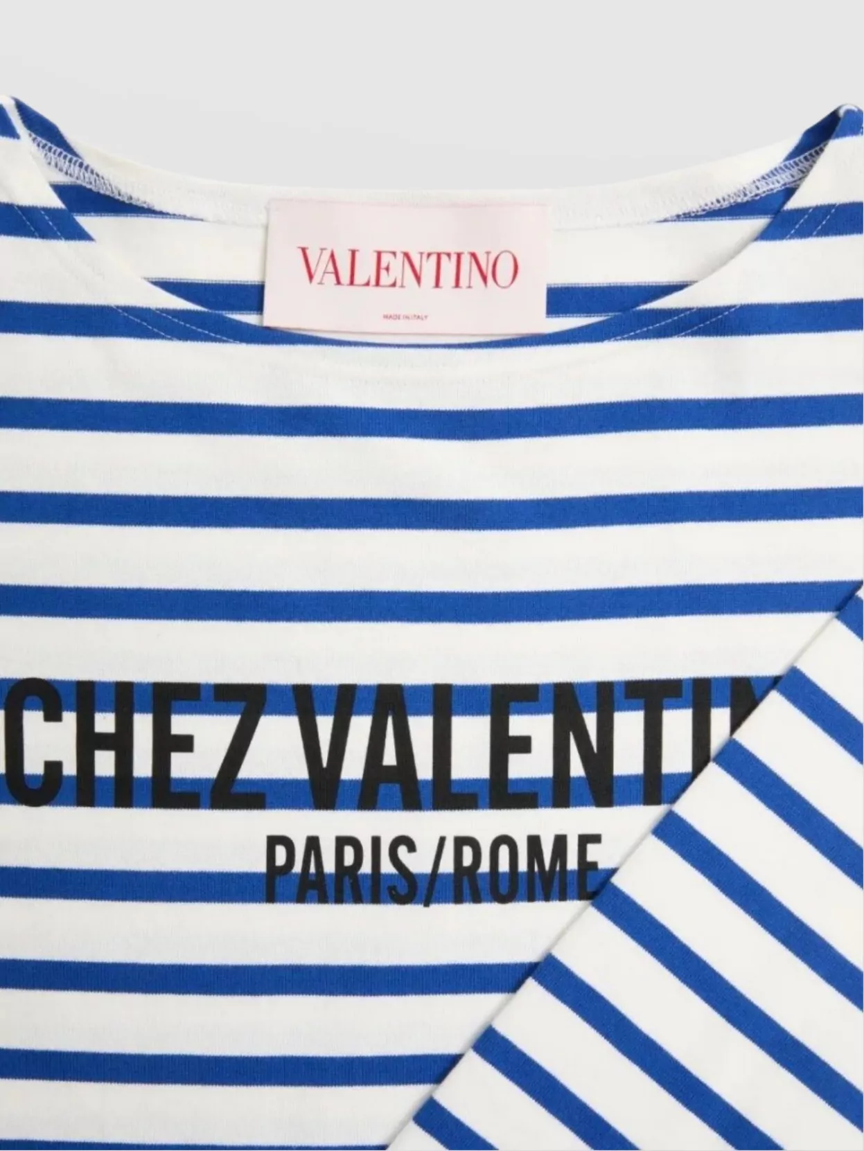 Valentino Garavani Valentino House Striped Crew Neck T-Shirt