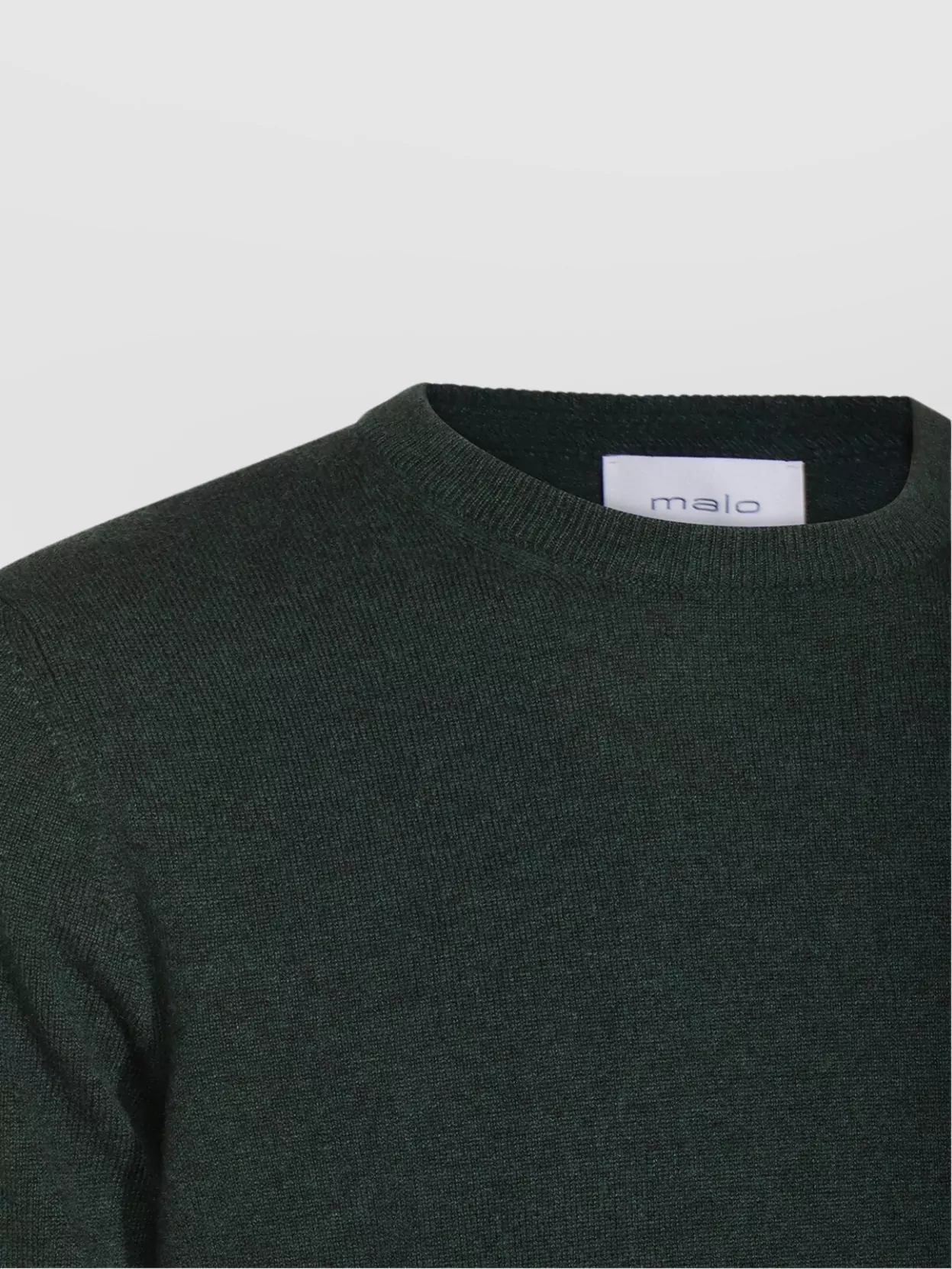 Malo Ribbed Crewneck Sweater With Long Sleeves