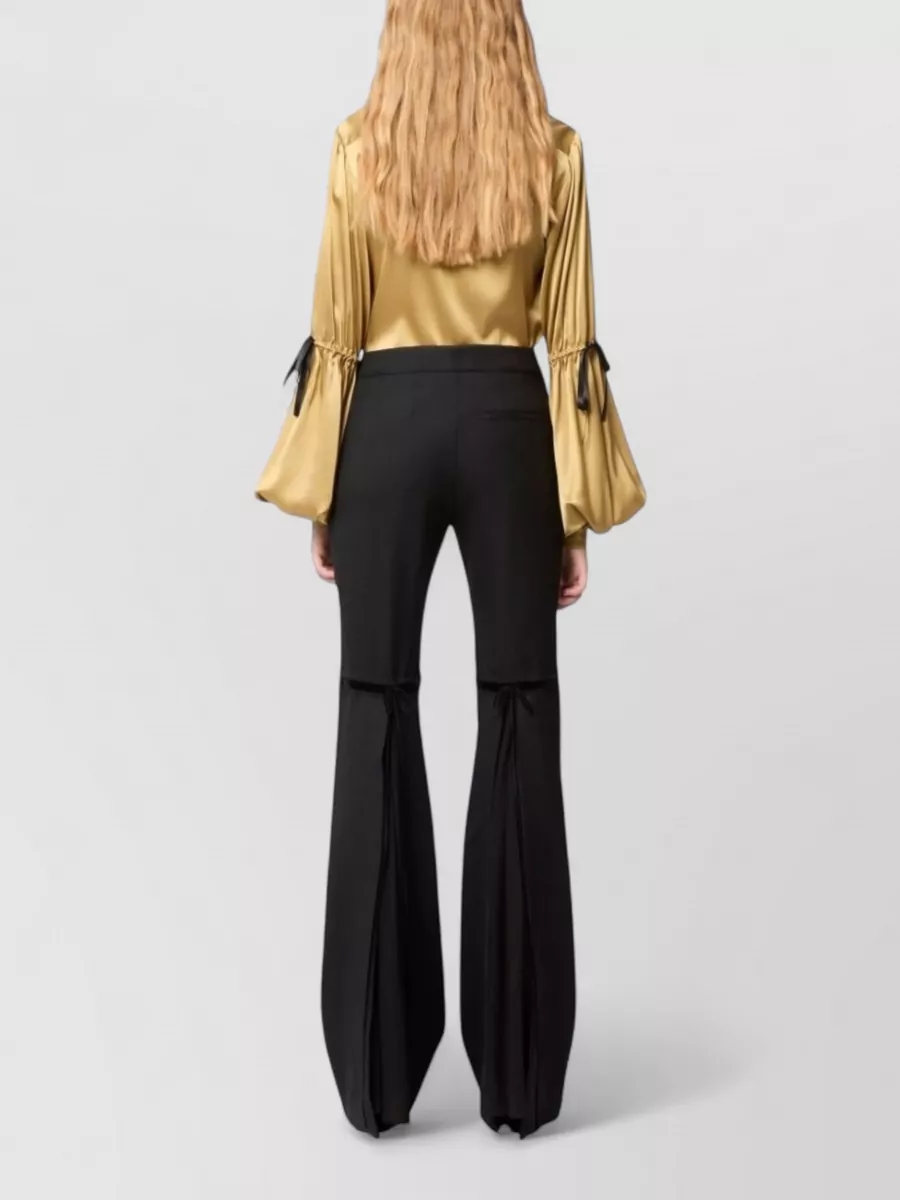 Nina Ricci High Waist Flared Floor Length Trousers