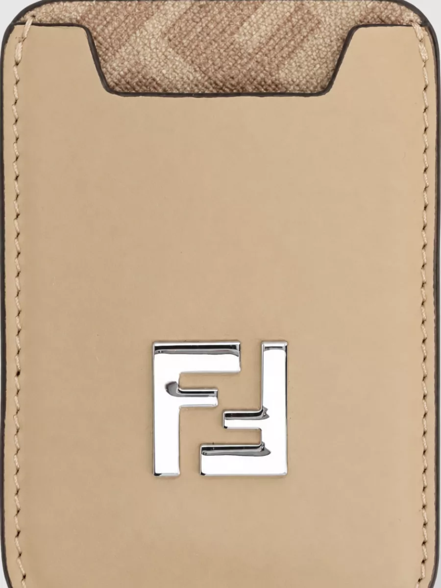 Fendi leather card holder