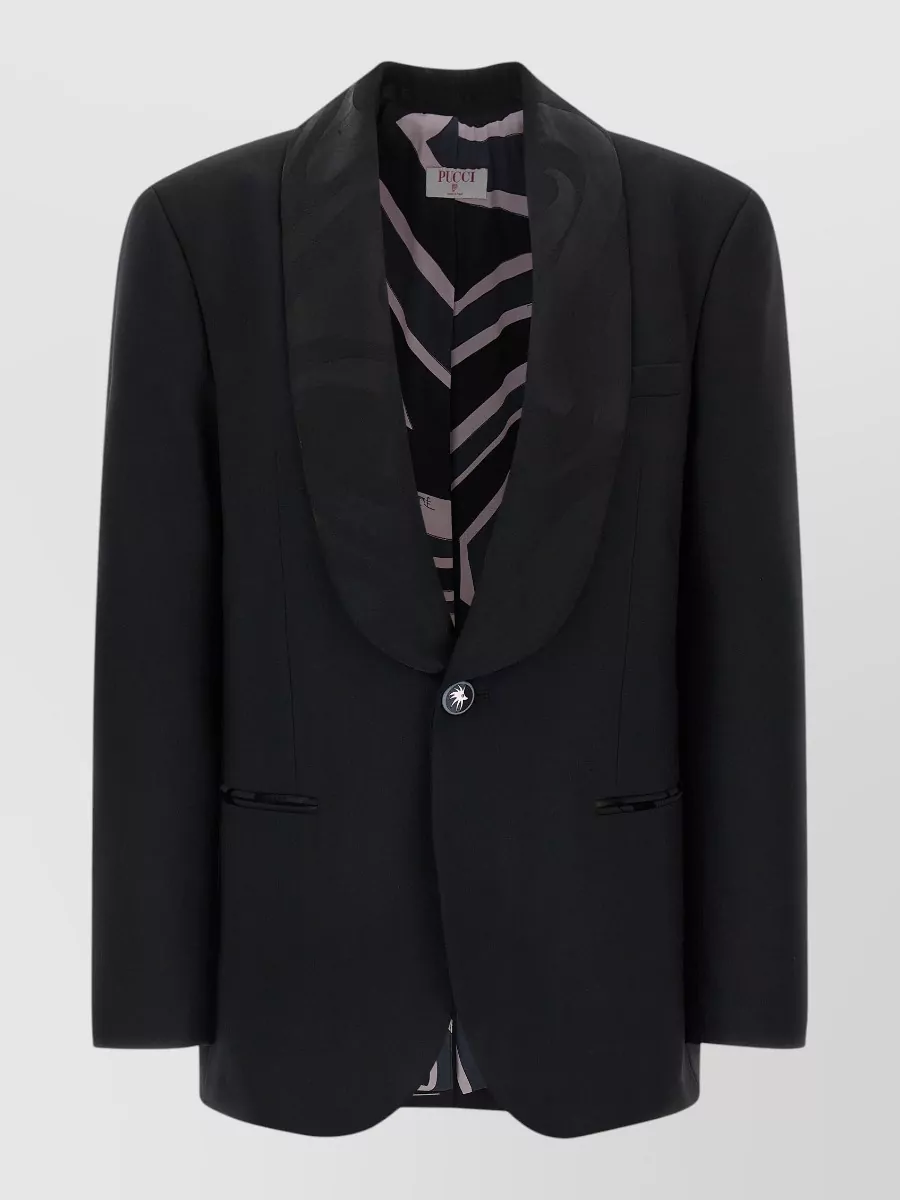 Pucci virgin wool single-breasted blazer