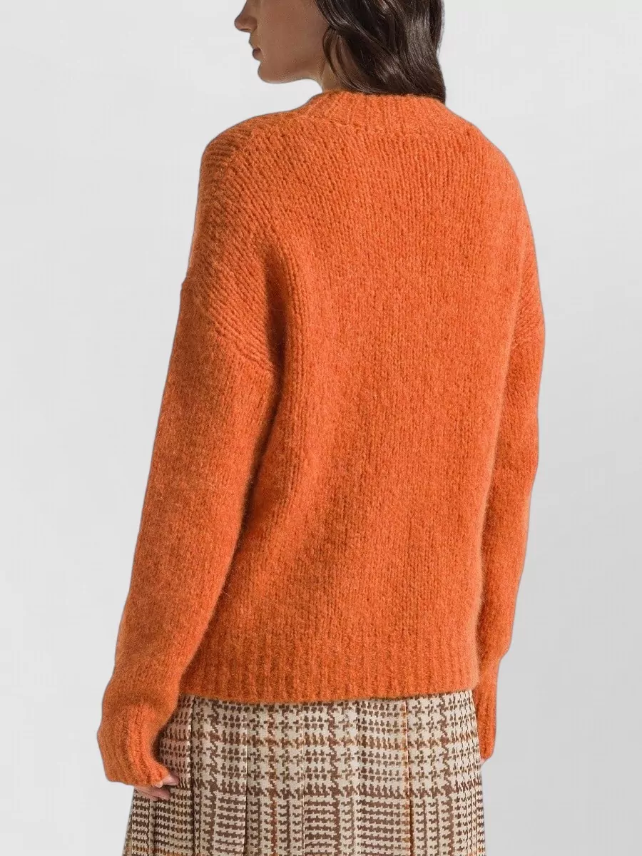 Seventy Venezia Alpaca Wool Oversized Ribbed Crewneck Sweater