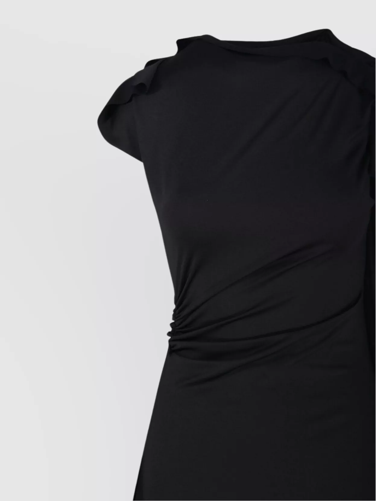Victoria Beckham Draped Sleeve Midi Dress
