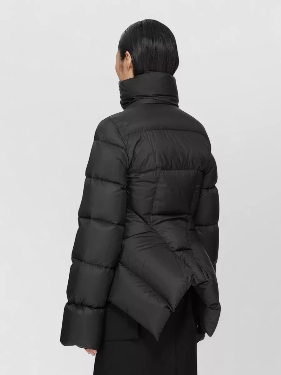 Rick Owens Down Quilted Asymmetric Puffer Jacket