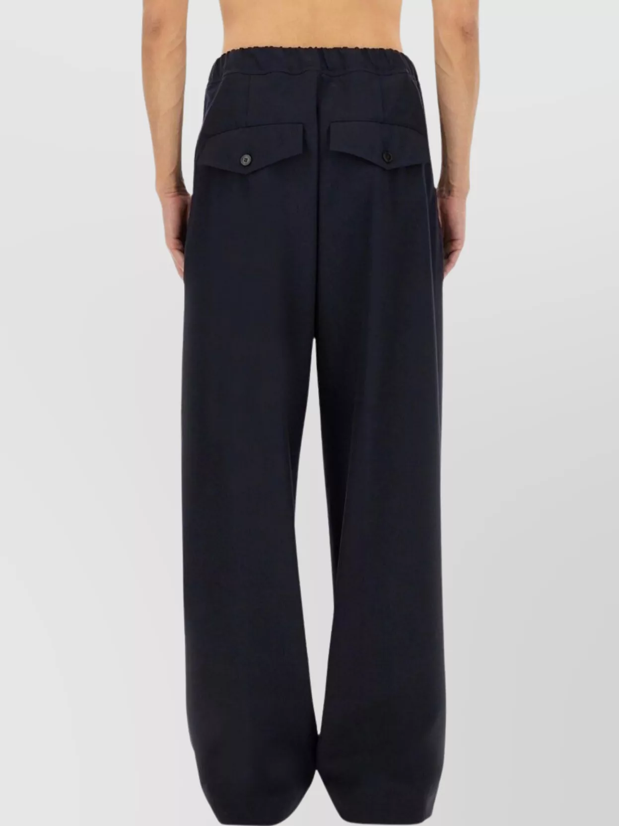 Dries Van Noten Wide Leg Cotton Trousers And Pockets