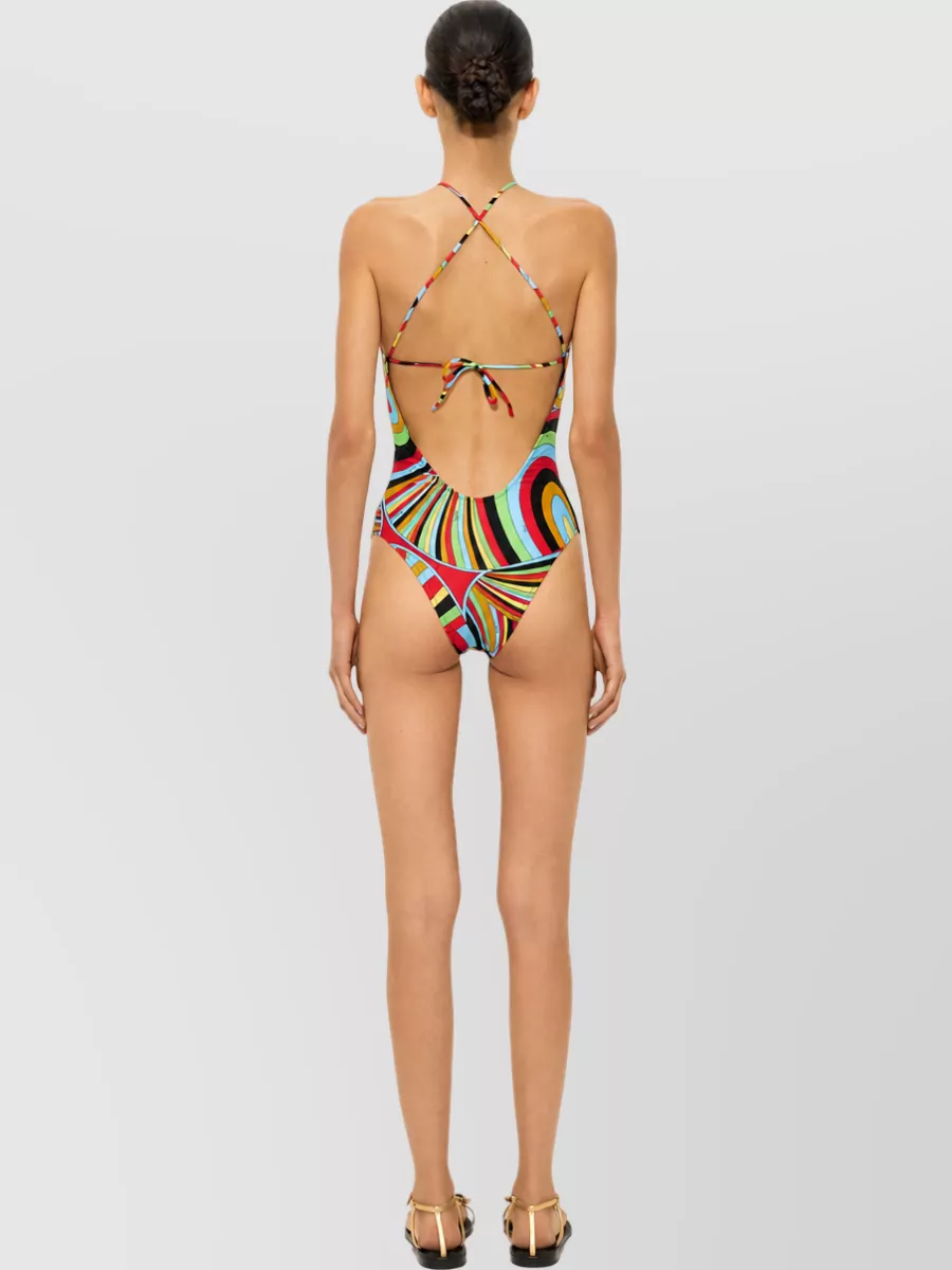 Pucci Printed Halterneck Swimsuit