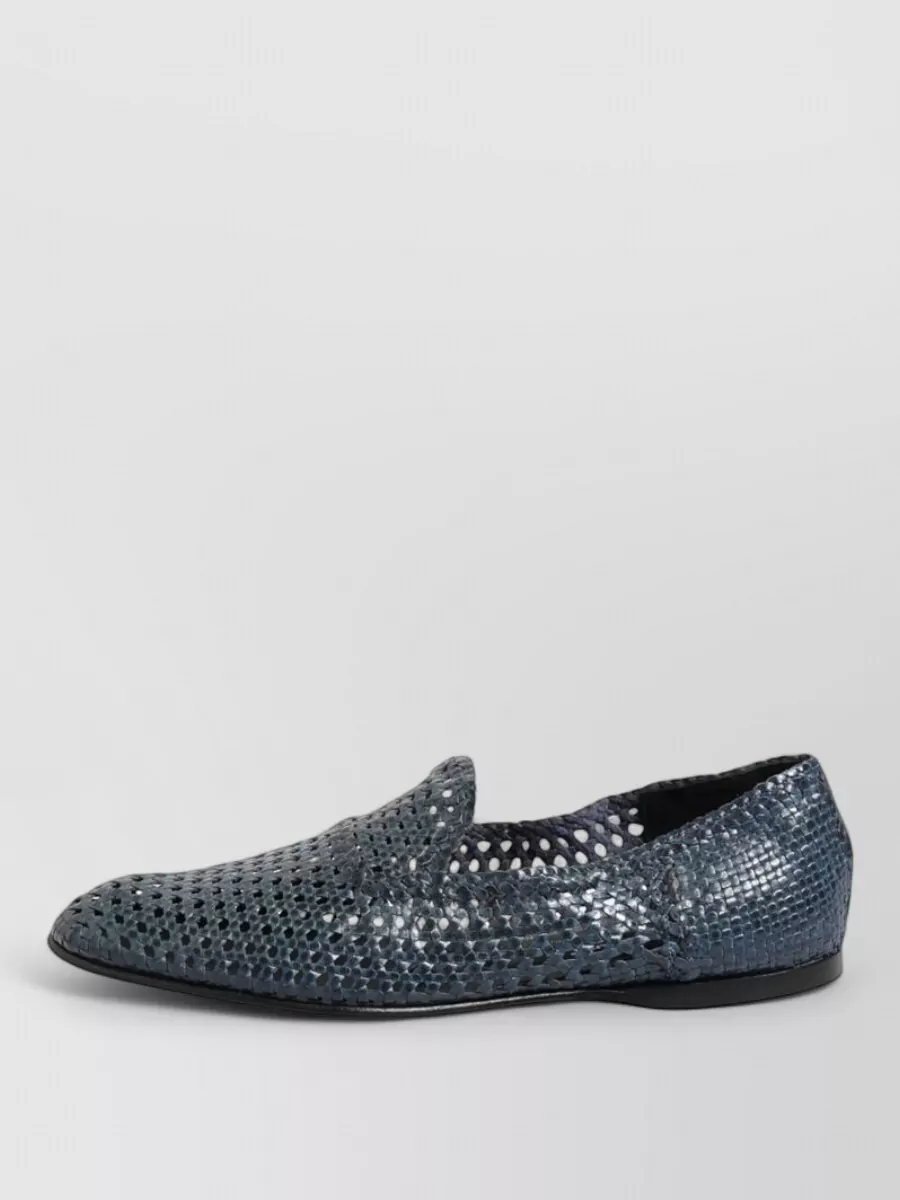 Dolce&Gabbana Woven Leather Loafers