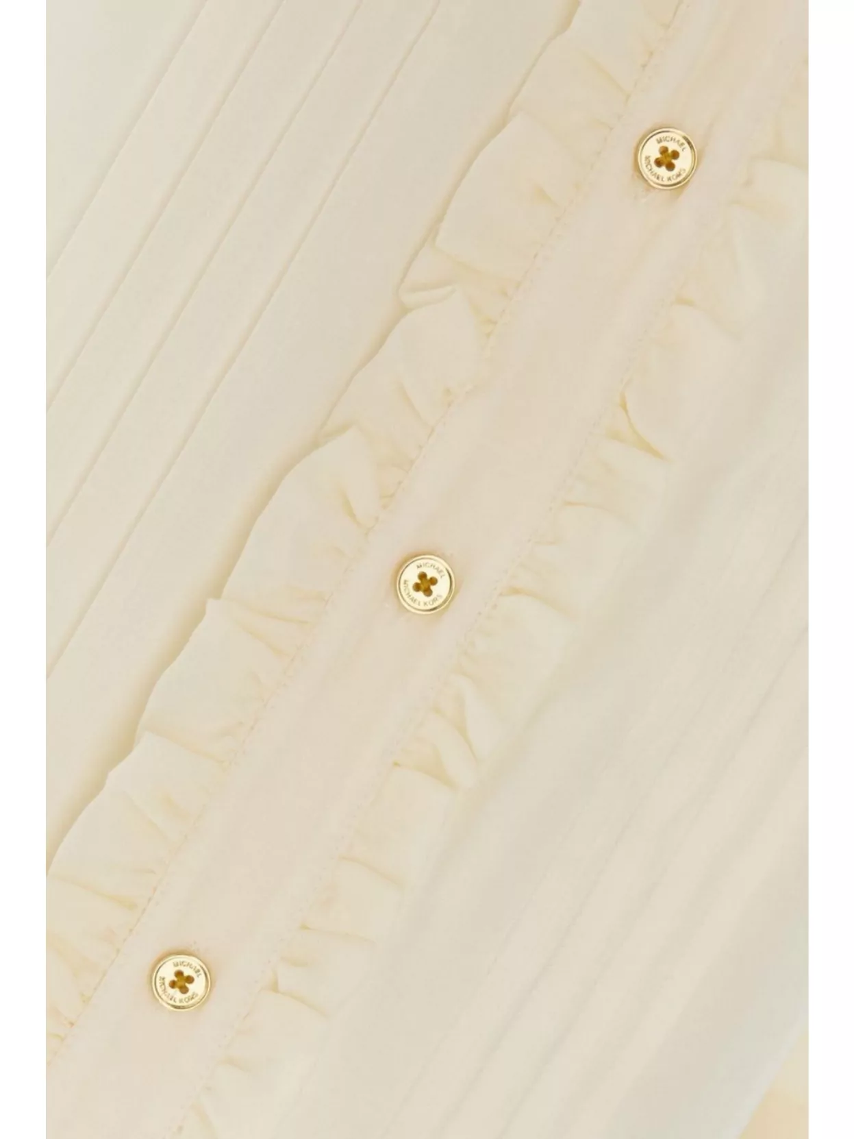 MICHAEL KORS VISCOSE BLEND BLOUSE DECORATIVE PLEATS