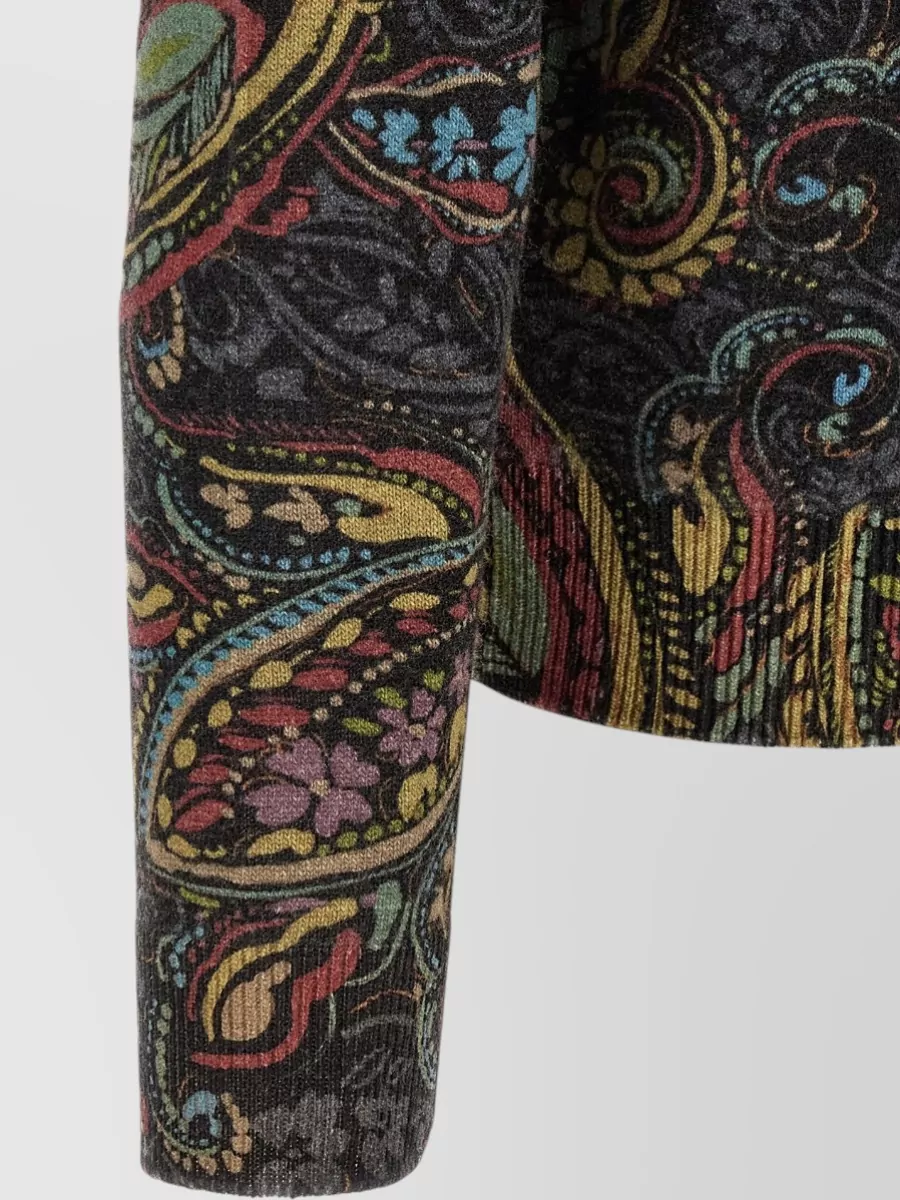 Etro Wool Paisley Crewneck Sweater