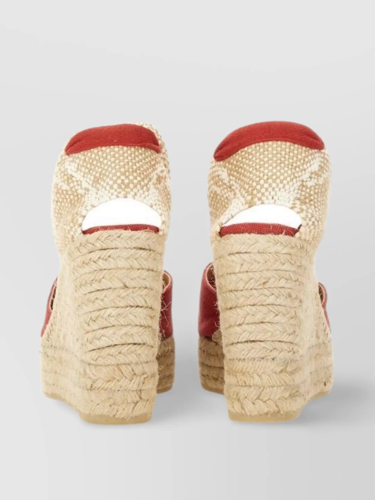 Castaã±er Woven Texture Peep Toe Espadrilles