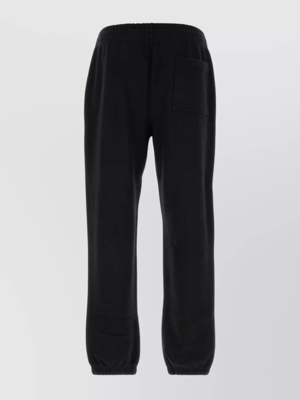 Burberry Cotton Joggers Featuring Embroidered Detail In Black