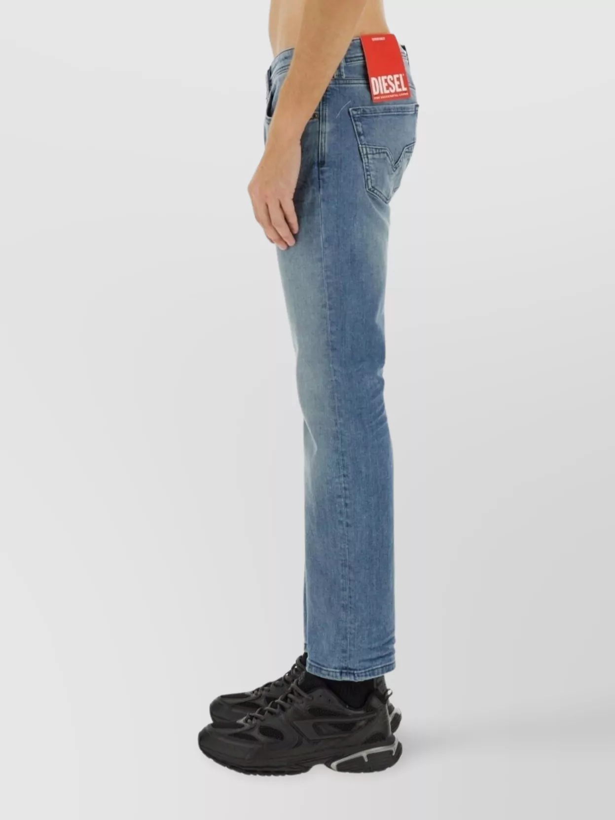 Diesel 1985 Larkee Jeans Belt Loops Faded