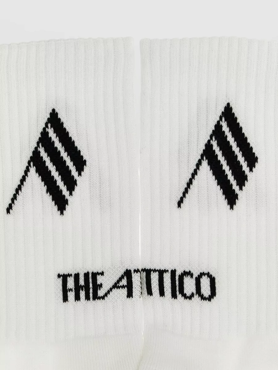 The Attico Logo Knit Socks