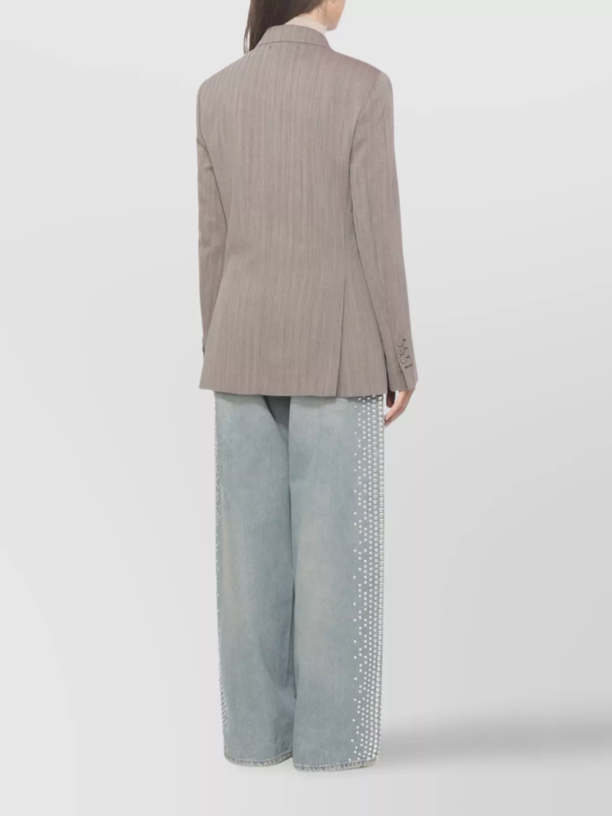Golden Goose Wool Women's Blazer Pinstripes