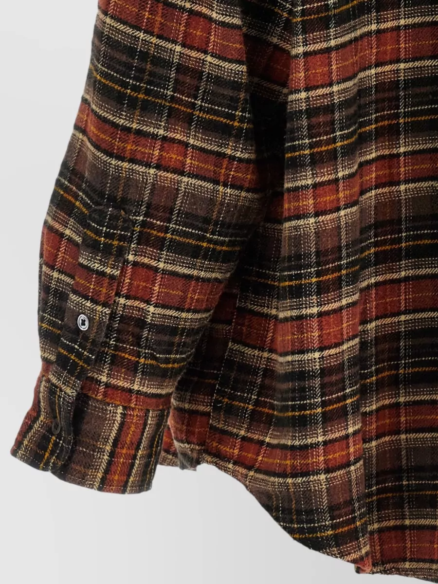 R13 Cotton Oversized Checked Shirt