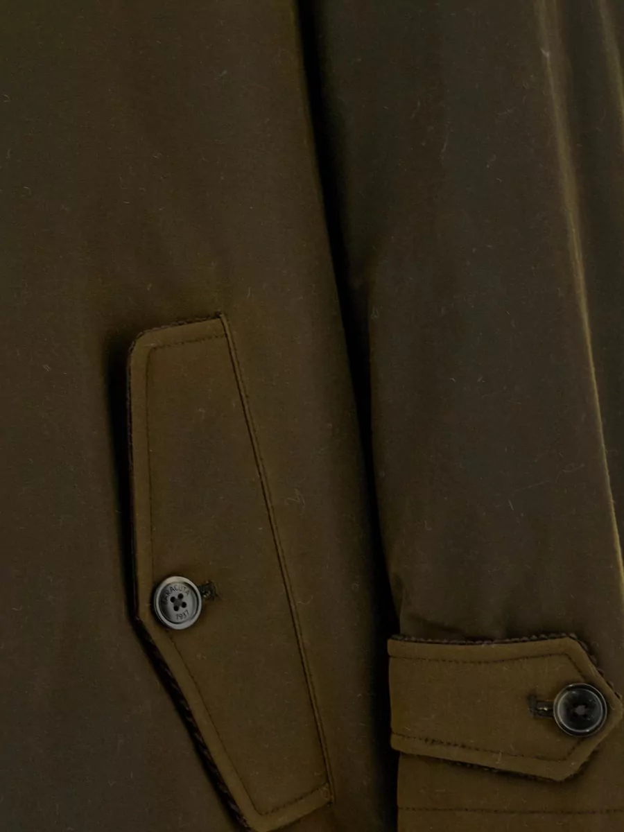 Baracuta Waxed Cotton Single Breasted Coat