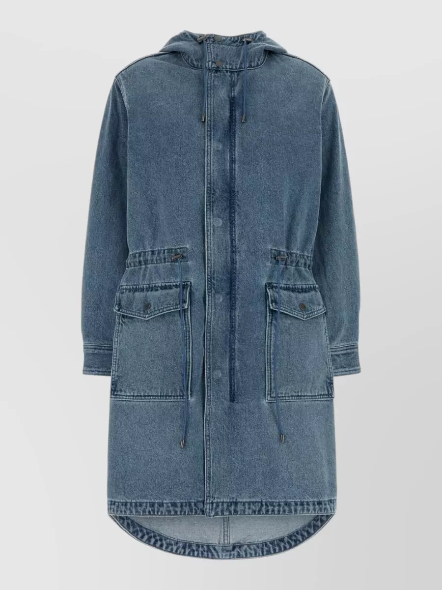 Michael Kors denim parka coat