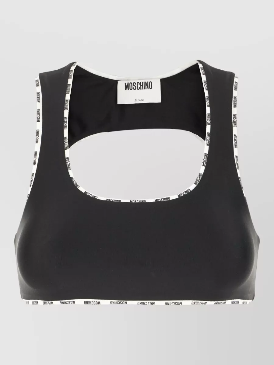 Moschino Stretch nylon bra top