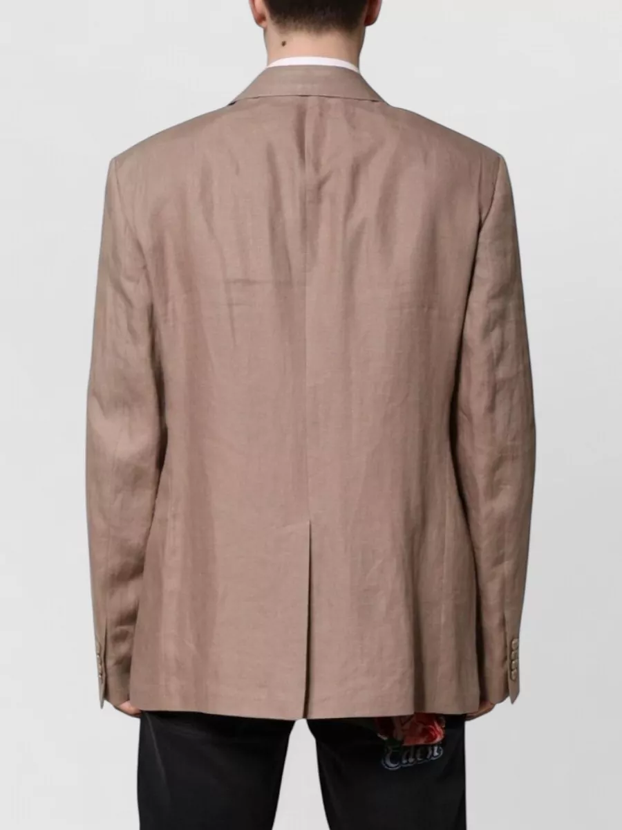 Dolce&Gabbana Linen Single Breasted Blazer