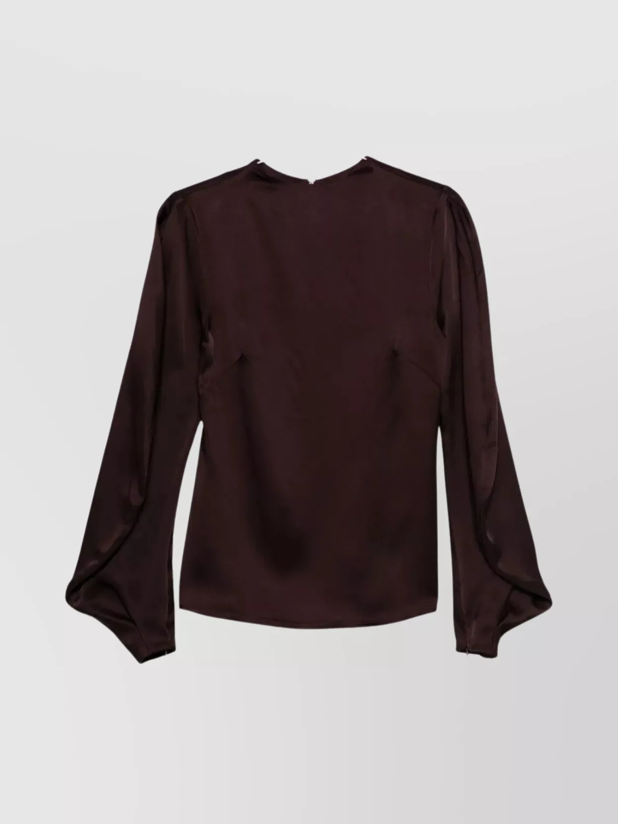 Raquel Diniz Satin Blouse With Flared Cuffs And Puff Sleeves