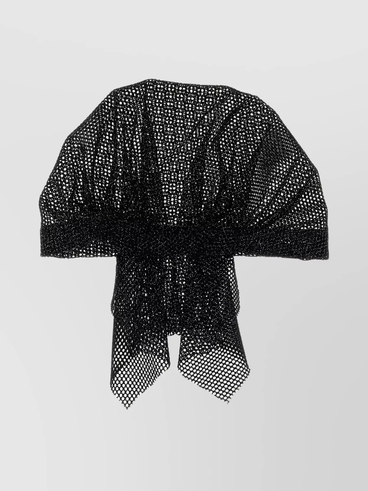 Maison Michel Turban With Knotted Detail And Mesh Design