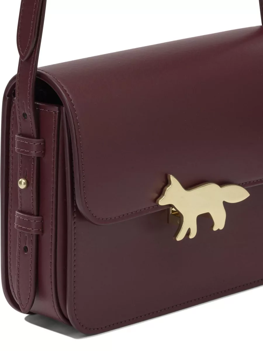 Maison Kitsuné Leather Shoulder Bag