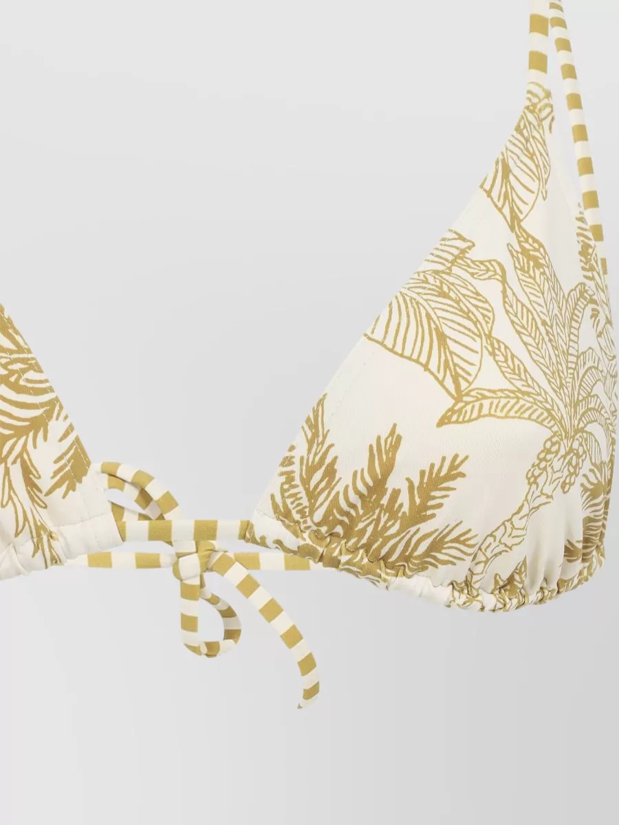 Eres Triangle Bikini Top Tropical Print Straps