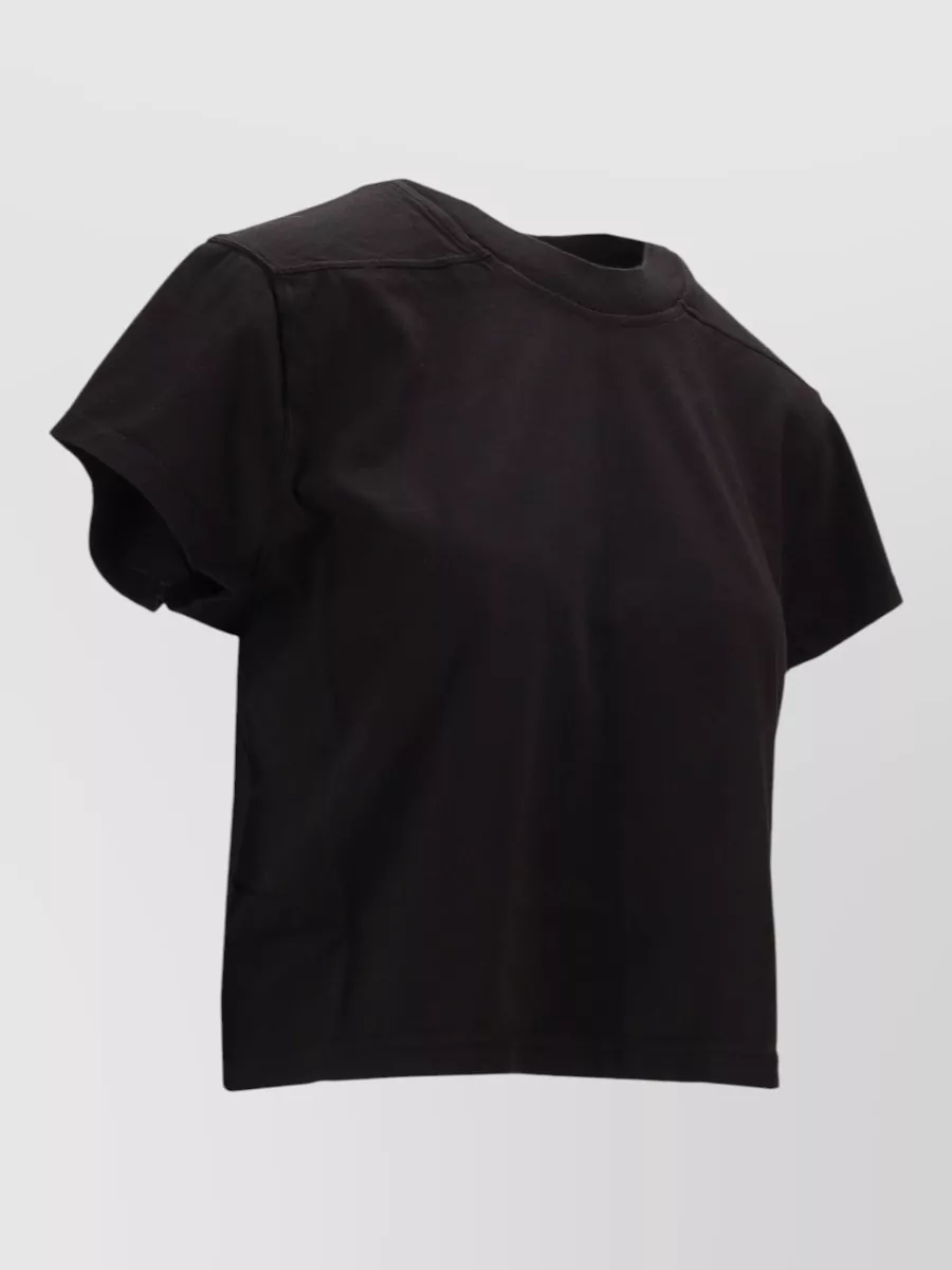 Rick Owens Cropped Crew Neck Short Sleeve Top
