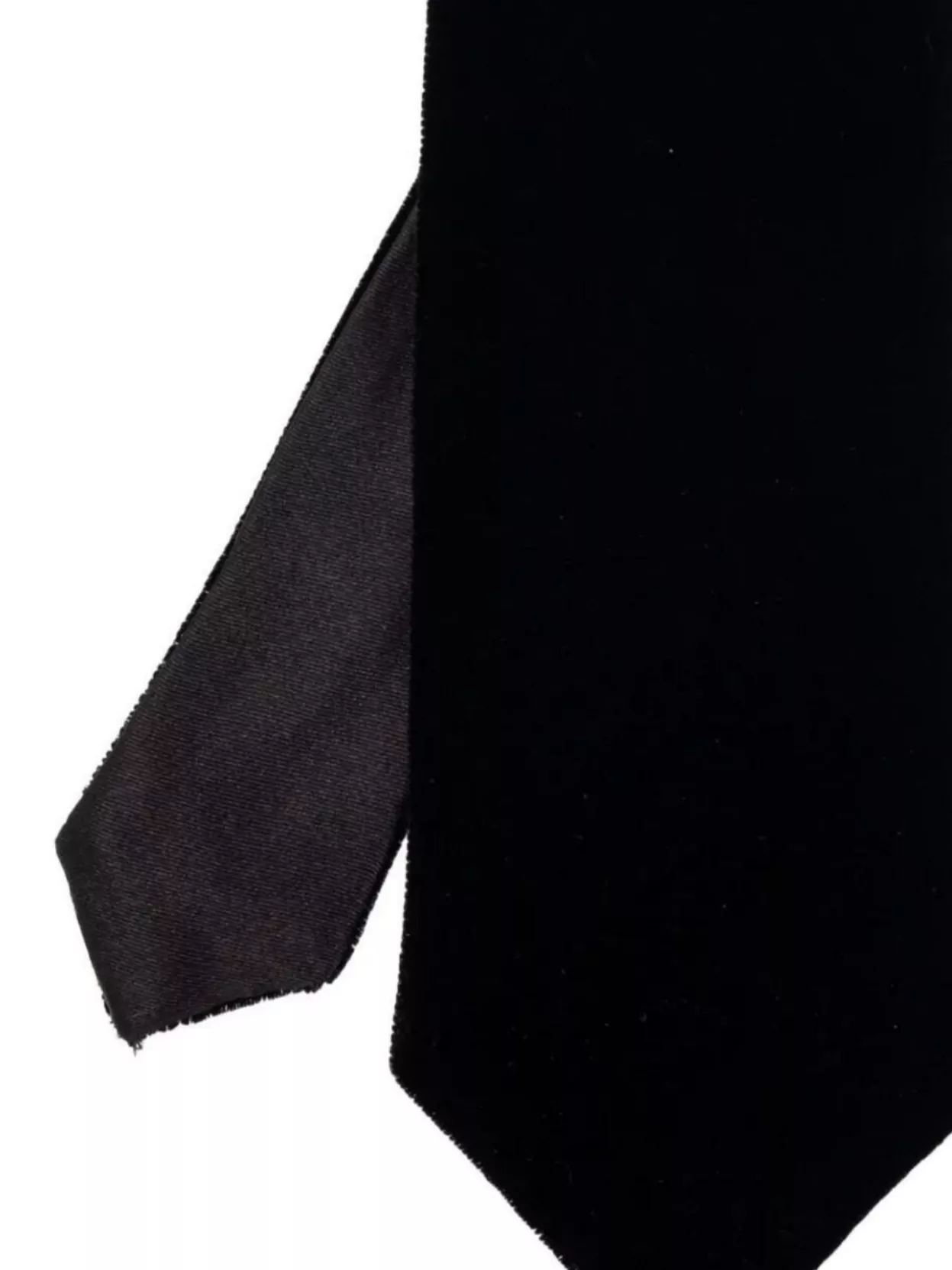 Giorgio Armani Velvet Texture Pointed Tip Jacquard Tie