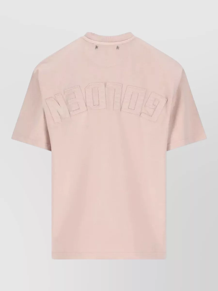 Golden Goose Womens Boxy Cotton Jersey Logo T Shirt