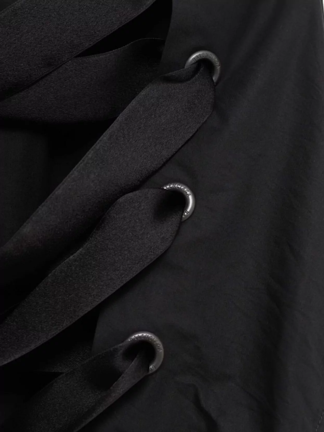 Balenciaga Short Sleeves With Lace-Up Back Detail