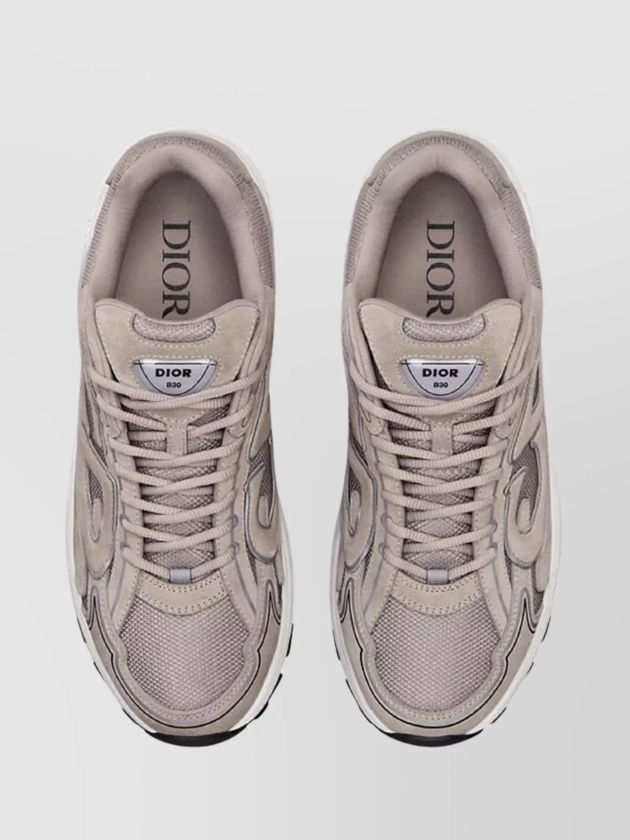 Christian Dior Mesh Panel Rubber Sole Sneakers