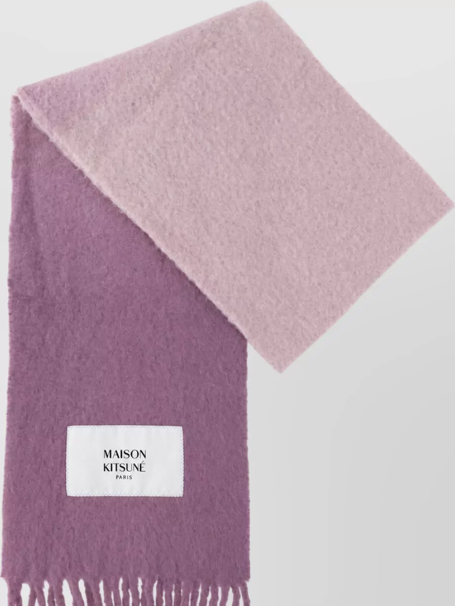 Maison Kitsuné alpaca wool scarf
