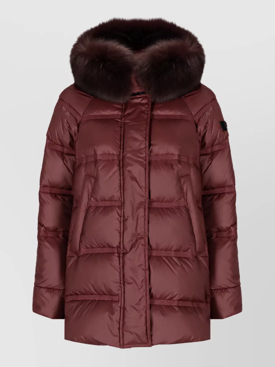 Peuterey Down Hooded Quilted Coat