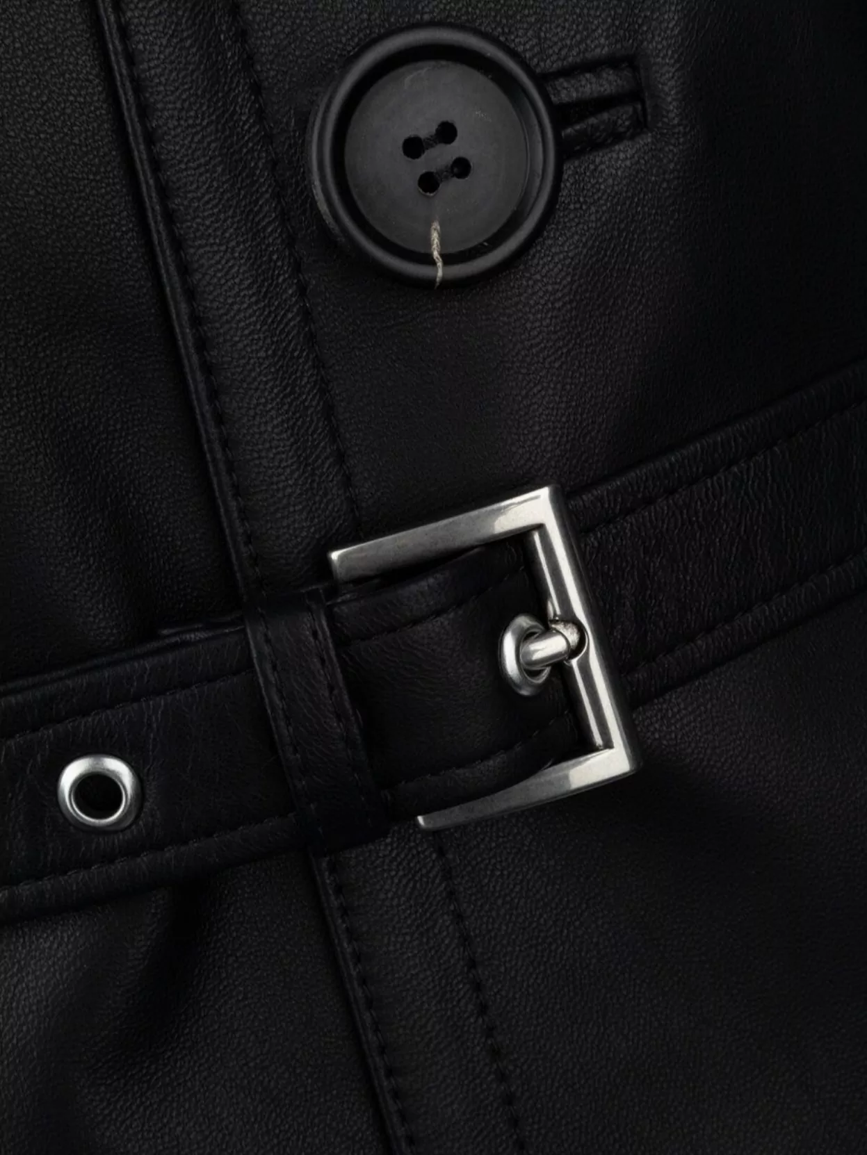 Prada Leather Jackets With Belted Waist