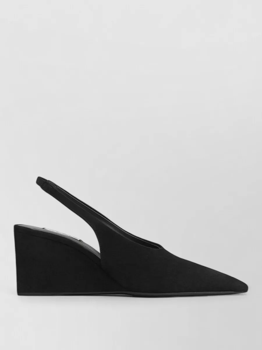 Alaïa Suede Wedge Slingback Mules