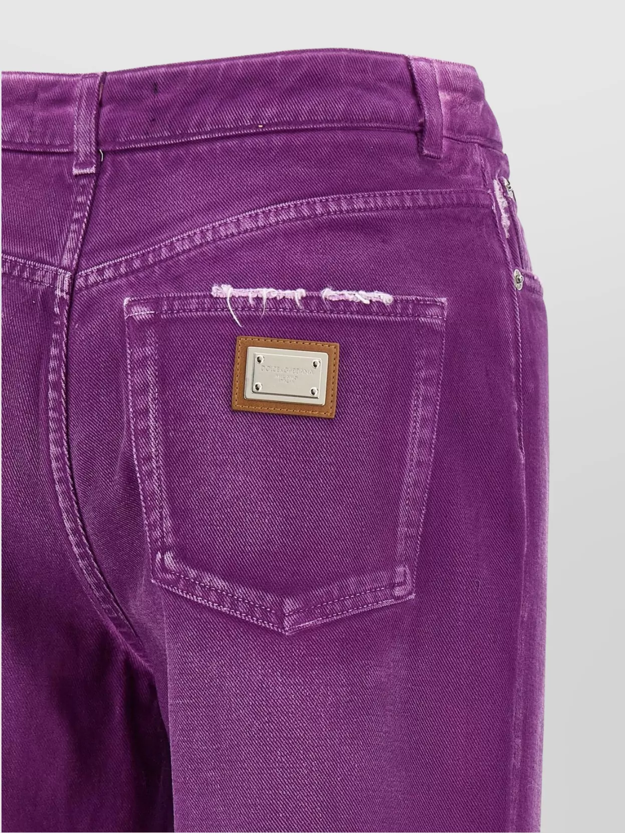 Dolce&Gabbana Flared Leg Trousers Rivet Accents