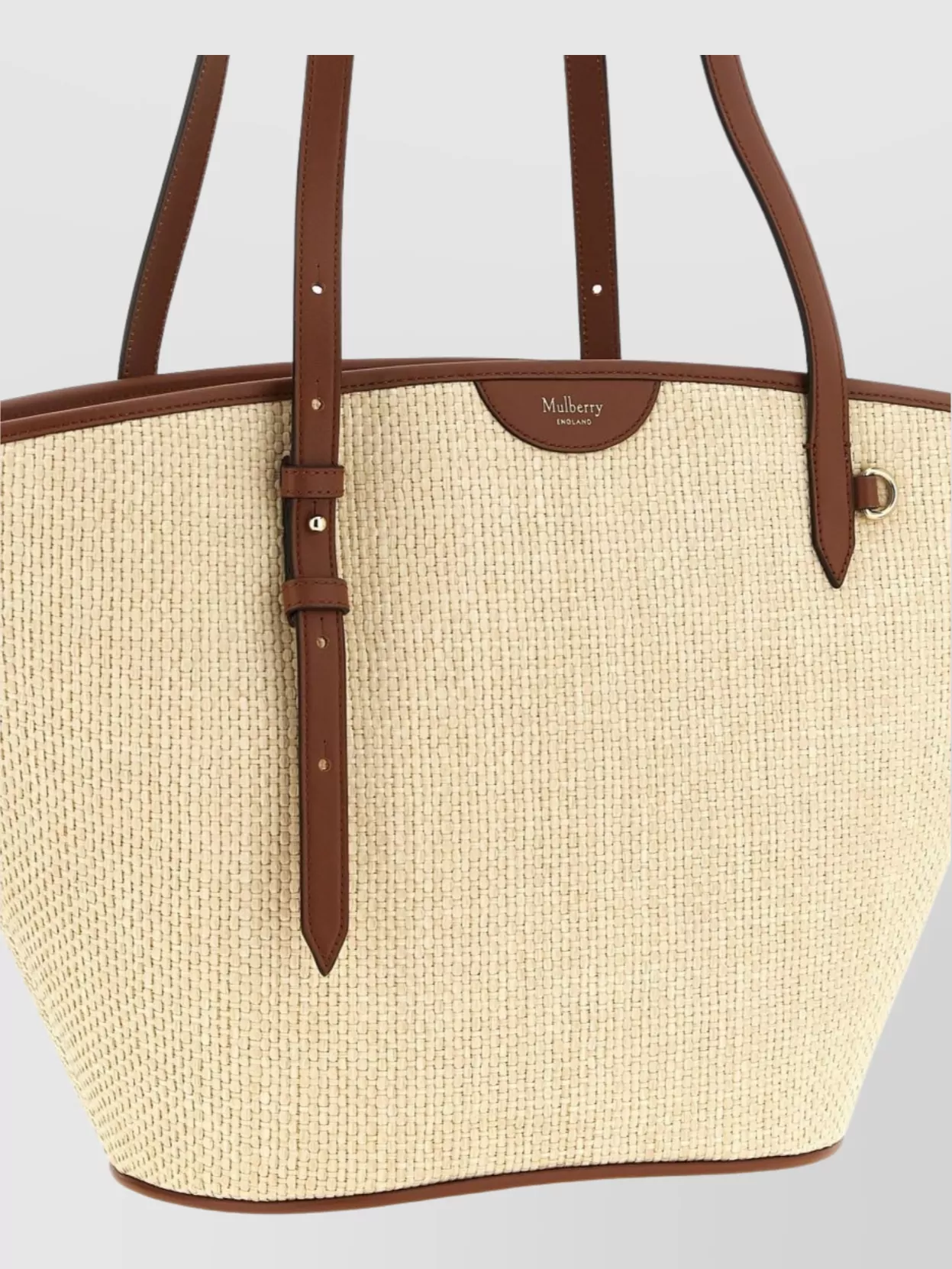 Mulberry Woven Texture Tote Bag With Adjustable Strap