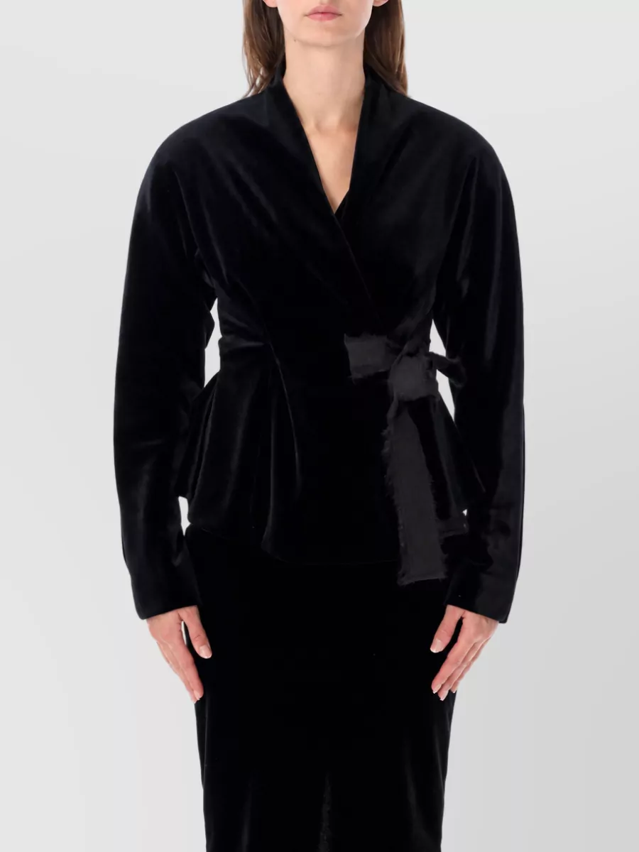 Alberta Ferretti single breasted coat