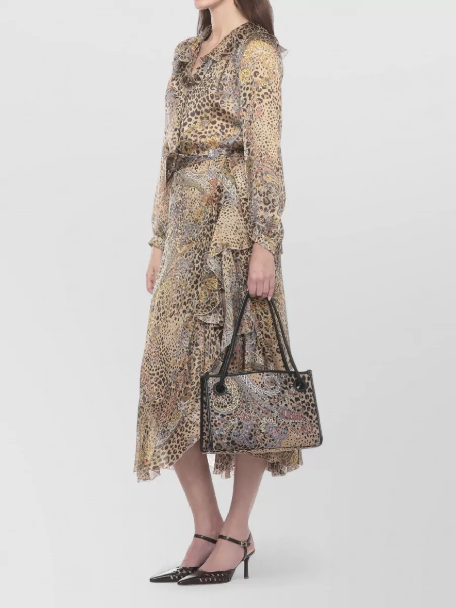 Etro Shopper Cotton Printed Shoulder Bag