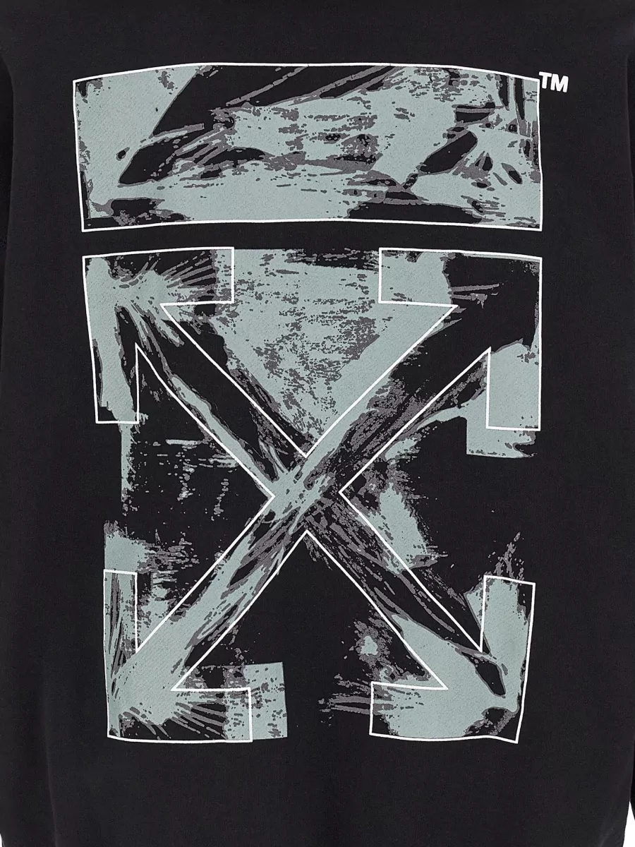 Off-White Printed Cotton Hoodie
