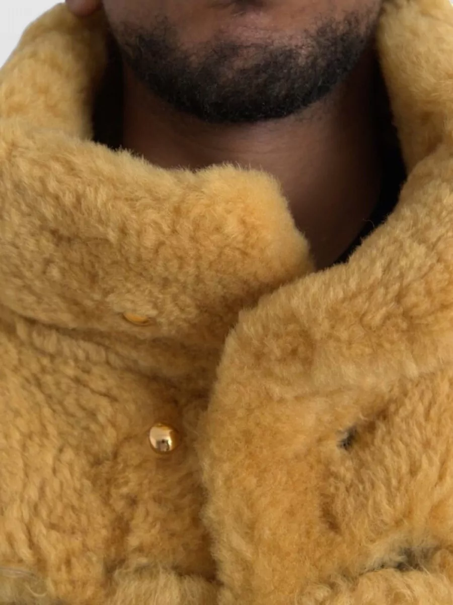 Bottega Veneta Shearling Single-Breasted Coat