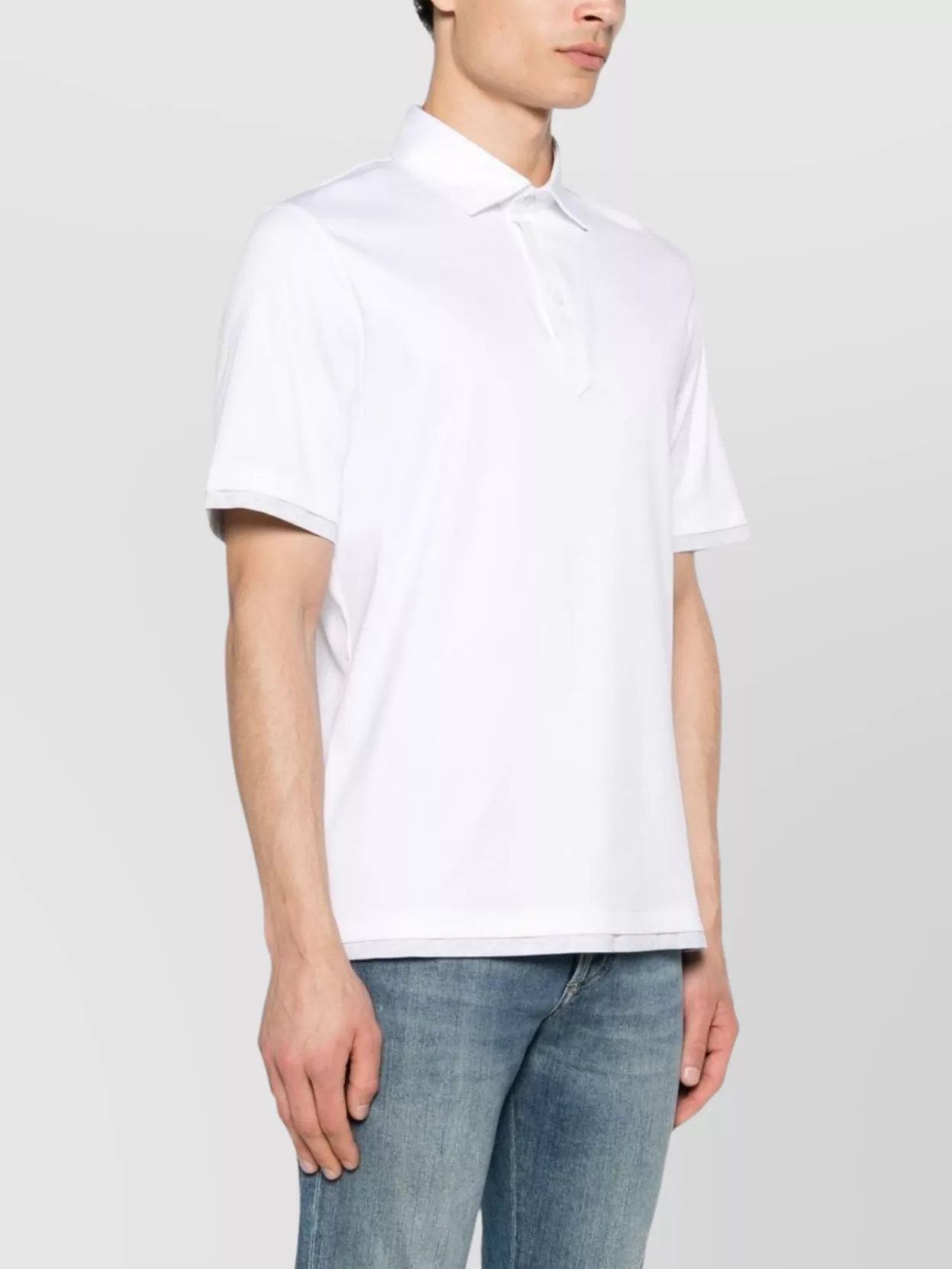 Brunello Cucinelli Shirt With Polo Collar And Short Sleeves