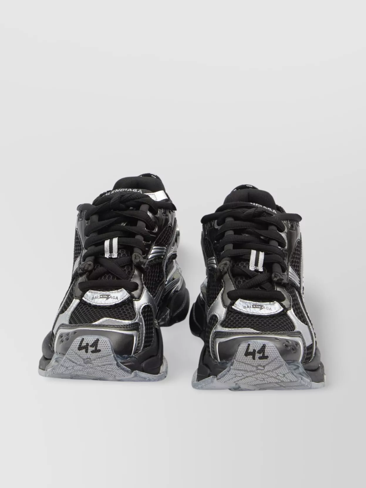 Balenciaga Mesh Runner Sneakers Embossed Size