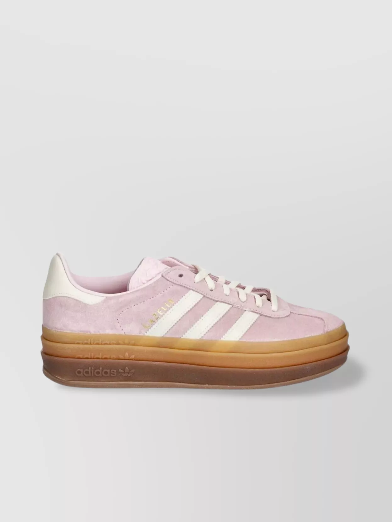 Adidas Suede Lace-Up Sneakers Contrast Stripes