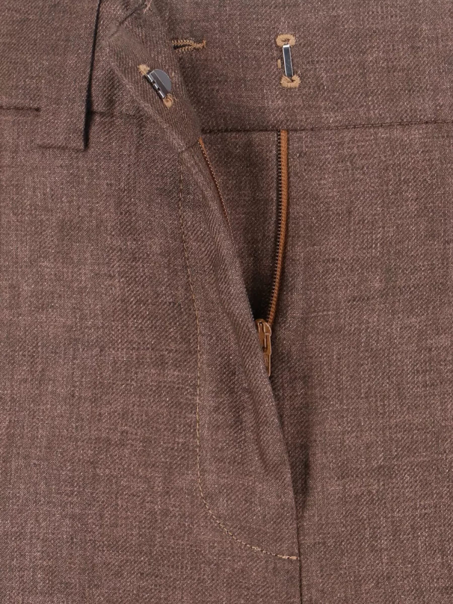 Incotex Linen Straight-Leg Suit Trousers